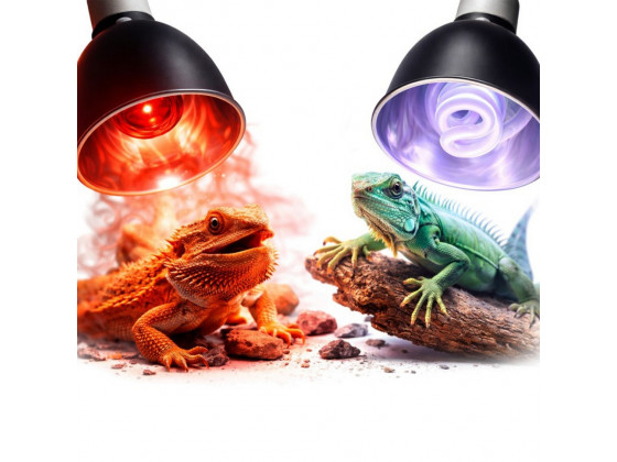Светильник глубокий рефлекторный Terrario LUNOONE 2.0 E27 100W для локального обогрева террариумов