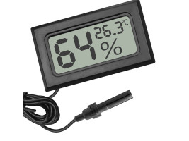 Цифровий термометр-гігрометр Kruger Meier Elonipac LCD з датчиком на кабелі 200 см