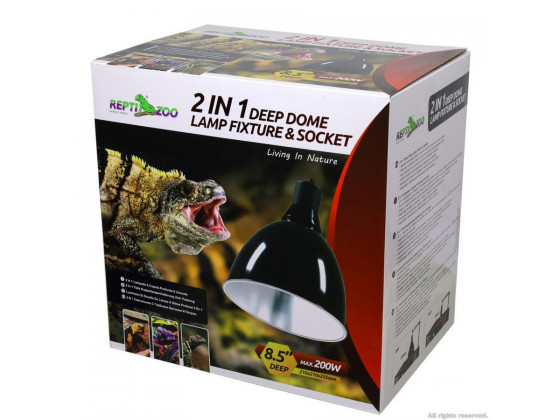 Світильник глибокий рефлекторний Repti-Zoo 2in1 Deep Dome 200W 