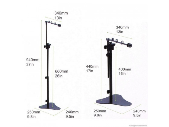 Штатив для лампы Repti-Zoo Standing Lamp MAXI + держатель MINI 2