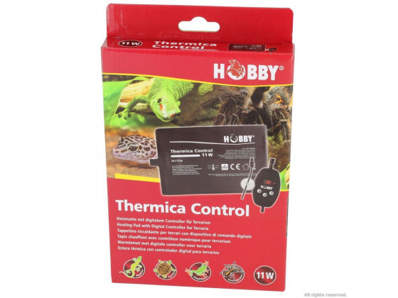 Нагревательный мат водонепроницаемый с контроллером Hobby Thermica Control 11 Ватт IP67 20x15см