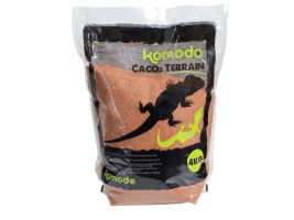 Пищевый песок для рептилий Komodo CaCo3 Sand Terracota 4кг