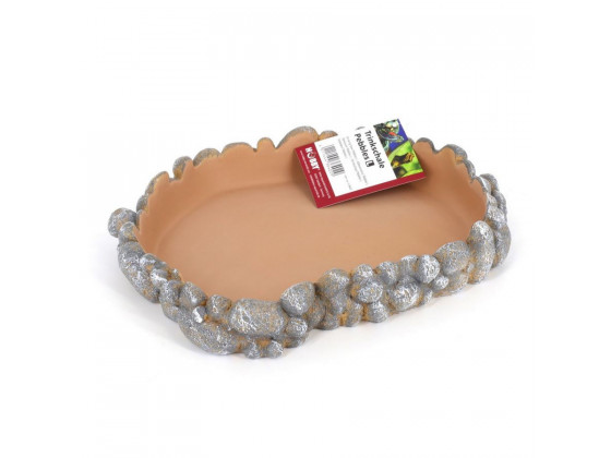 Поилка для рептилий Hobby Drinking bowl Pebbles L 25x21x4см