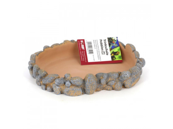 Поилка для рептилий Hobby Drinking bowl Pebbles M 21x16x3,5см