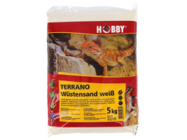 Субстрат для пустельних рептилій Hobby Terrano Desert Sand​ white 0,1-0,3мм 5кг 