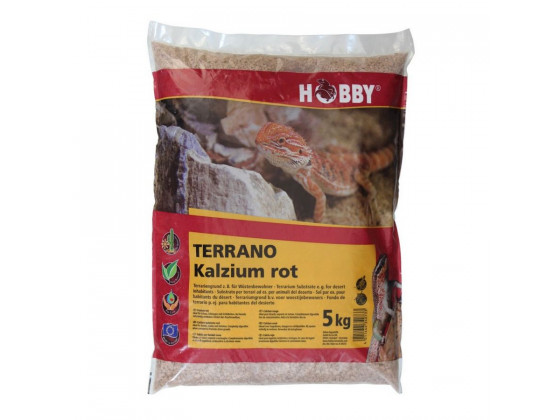 Субстрат кальцієвий Hobby Terrano Calcium Substrate red 2-3мм, 5кг 