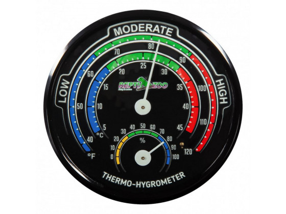 Гигрометр - аналоговый термометр Repti-Zoo Glowing Thermo / Hygrometer