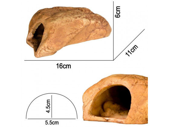 Декорация пещера Terrario Rock Shelter S 16x11x6см