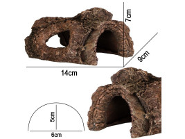 Декорация укрытие Terrario Wood Cave S 14x9x7см