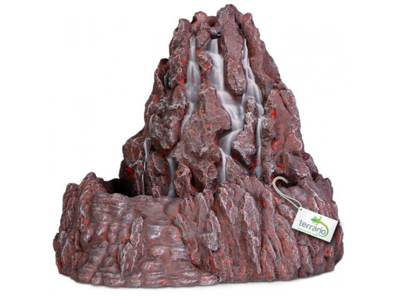 Декорация фонтан Terrario Volcano Fountain 22x23x21см