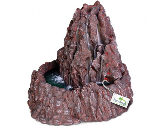 Декорация фонтан Terrario Volcano Fountain 22x23x21см