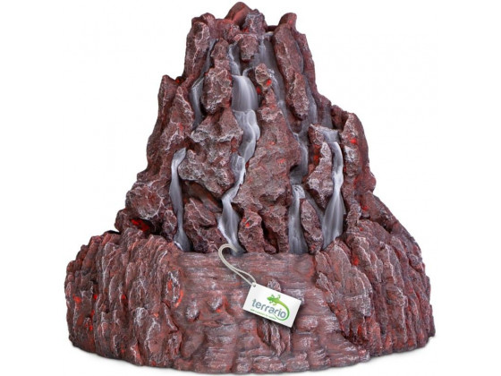 Декорация фонтан Terrario Volcano Fountain 22x23x21см