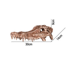 Декорация череп крокодила Terrario Crocodile Skull 30x14x9см