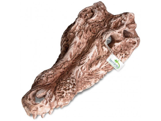 Декорация череп крокодила Terrario Crocodile Skull 30x14x9см