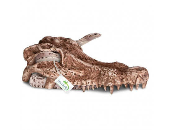 Декорация череп крокодила Terrario Crocodile Skull 30x14x9см