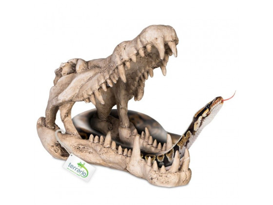 Декорация череп крокодила Terrario Crocodile Skull XL 23x11x16см