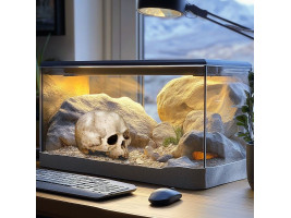 Декорация черепа человека Terrario Human Skull 14x11x11см