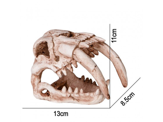 Декорация череп тигра Terrario Sabertooth Skull 13x8, 5x11см