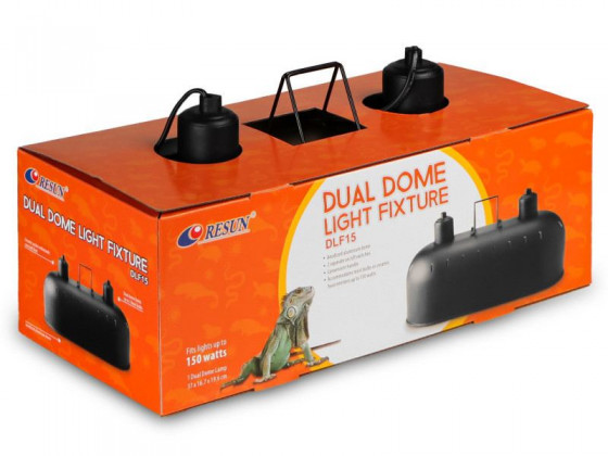 Світильник Resun подвійний DLF 15 для тераріуму