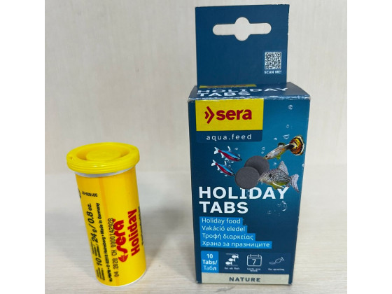 Корм для рыб sera holiday корм выходного дня 10 таблеток