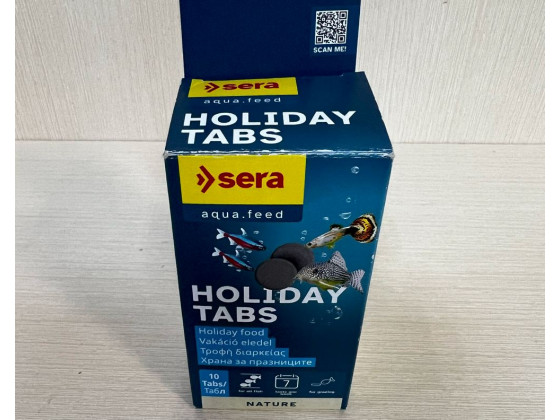 Корм sera holiday выходного деня 1 таблетка