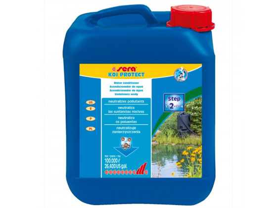 Средство Sera KOI Protect для защиты слизистой оболочки КОИ от агрессивных веществ на 100 т 5 л