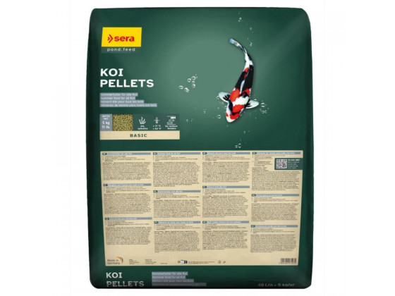 Корм для рыб Sera KOI Pellets для прудовых рыб КОИ гранулы 40 л (5 кг)