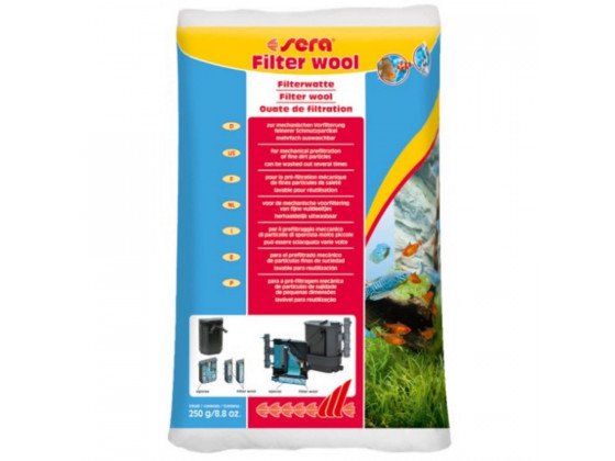 Синтетична вата для фільтрів Sera Filter Wool, 250 г