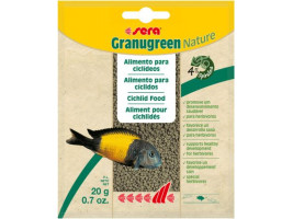 Корм sera Granugreen Nature для рослиноїдних цихлід гранули, 20 г