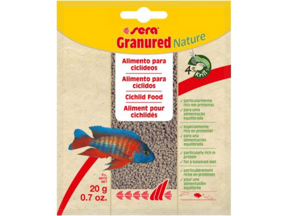 Корм sera Granured Nature для мясоядных и мелких цихлид гранулы 20 г