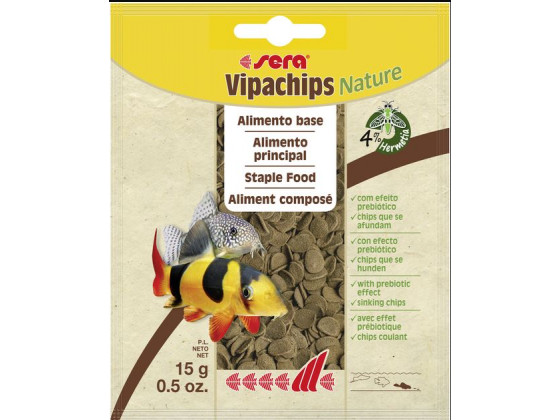 Корм sera Vipachips Nature для донных рыб чипси 15 г