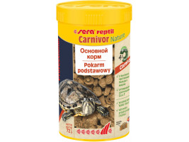 Корм для мясоядных рептилий sera reptil Carnivor Nature гранулы, 72 г