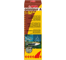 Лікарьский засіб sera Omnipur A універсальний проти захворювань декоративних риб, на 1000 л води - 50 мл