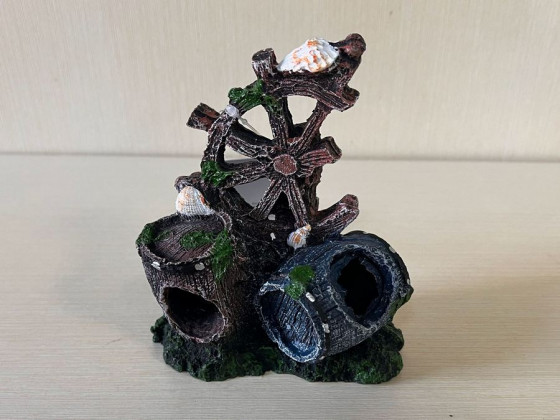 Декорація бочки зі штурвалом 11*6*13 см