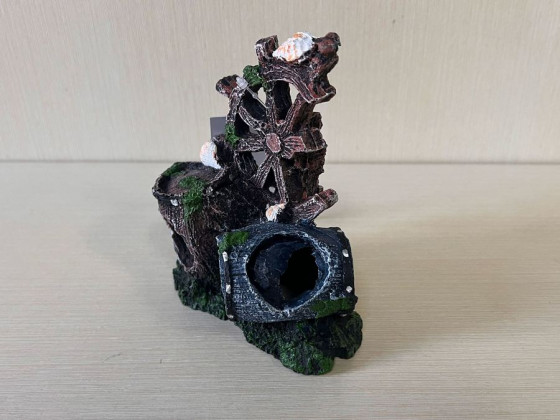 Декорація бочки зі штурвалом 11*6*13 см