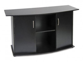 Подставка под аквариум Природа овальная с дверью черная 100х40х70 см