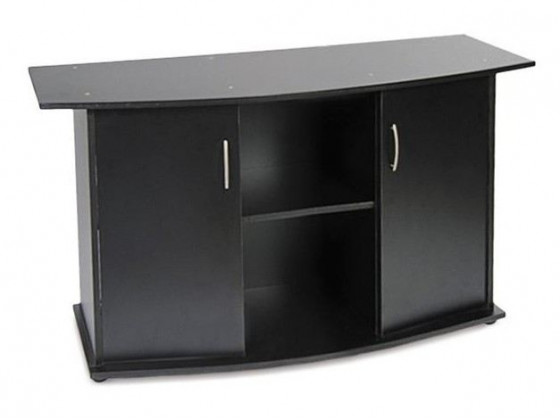 Подставка под аквариум Природа овальная с дверью черная 100х40х70 см