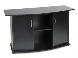 Подставка под аквариум Природа овальная с дверью черная 120х40х70 см