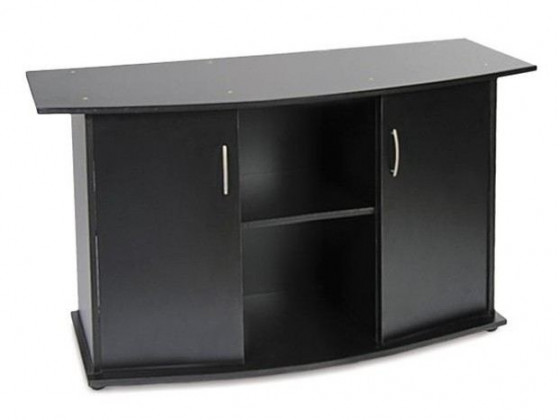 Подставка под аквариум Природа овальная с дверью черная 120х40х70 см