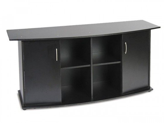 Подставка под аквариум Природа овальная с дверью черная 150х50х70 см