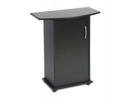 Подставка под аквариум Природа овальная с дверью черная 50х30х70 см