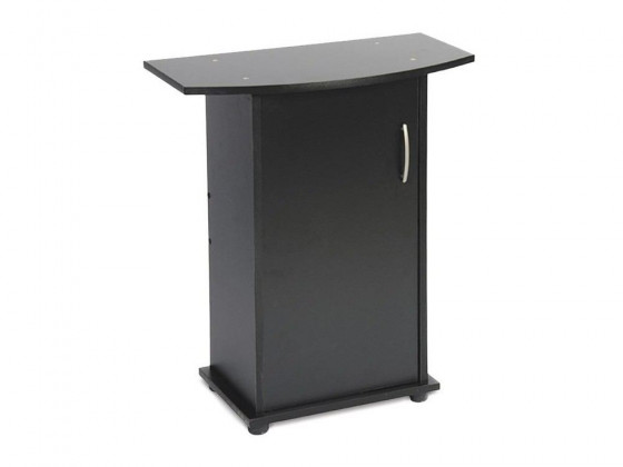 Подставка под аквариум Природа овальная с дверью черная 60х30х70 см