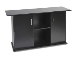 Подставка под аквариум Природа прямая с дверью чёрная 120x40x70 см