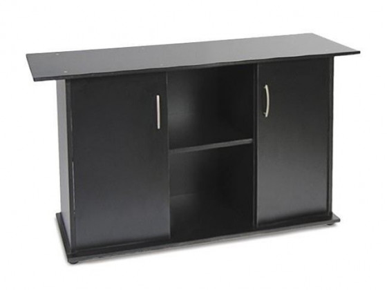 Подставка под аквариум Природа прямая с дверью чёрная 120x40x70 см