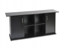 Подставка под аквариум Природа прямая с дверью чёрная 150x50x70 см