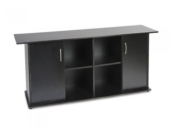 Подставка под аквариум Природа прямая с дверью чёрная 150x50x70 см