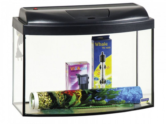 Аквариумный набор Природа Скалярия Led овальная 50х40х30 см 52 л