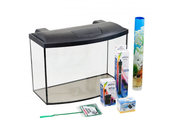 Аквариумный набор Природа Скалярия Led овальная 60x30x40 см 62 л