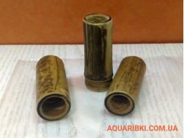 Декорация для аквариума бамбук трубки 6 - 7 см (3 шт)