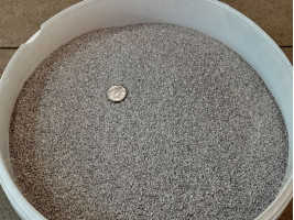 Грунт кварц окатаный темно-серый 0.8 -2 мм (Украина)